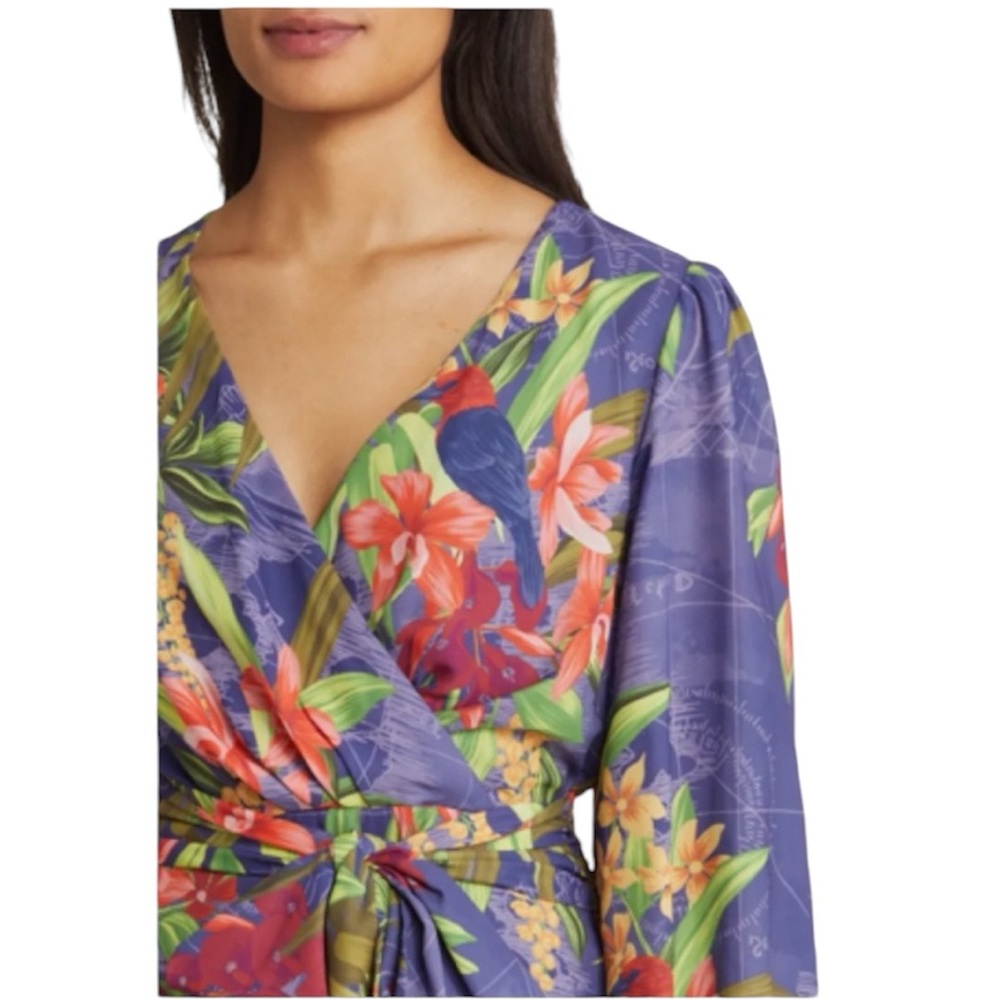 Tommy Bahama || NWT || Villa Views Long Sleeve Maxi Dress - Picture 9 of 9